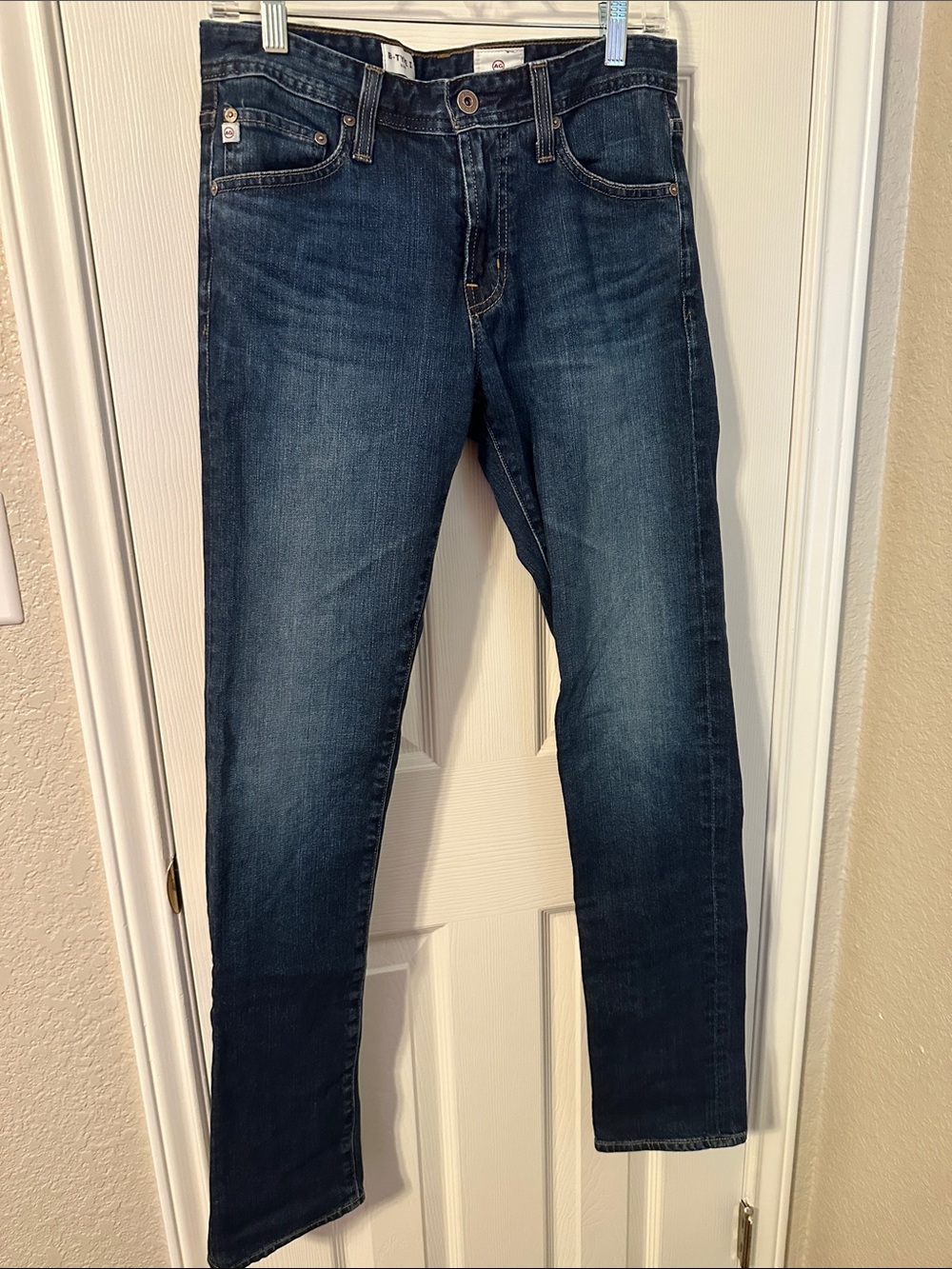 Ag Adriano Goldschmied Slim Dark Blue Stretch Jeans